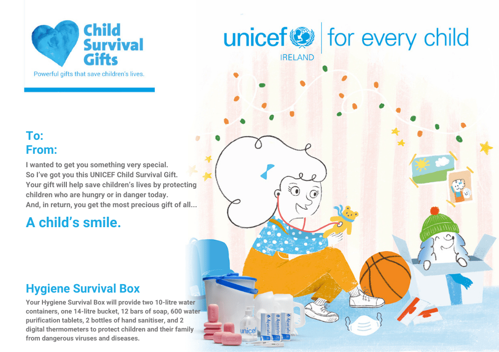 Hygiene Survival Box Survival Ts Unicef Ireland